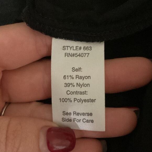 Cabi Womens Velvet Burnout Shirt Size Small Black Top Boxy Oversized Boho Office - Picture 8 of 9